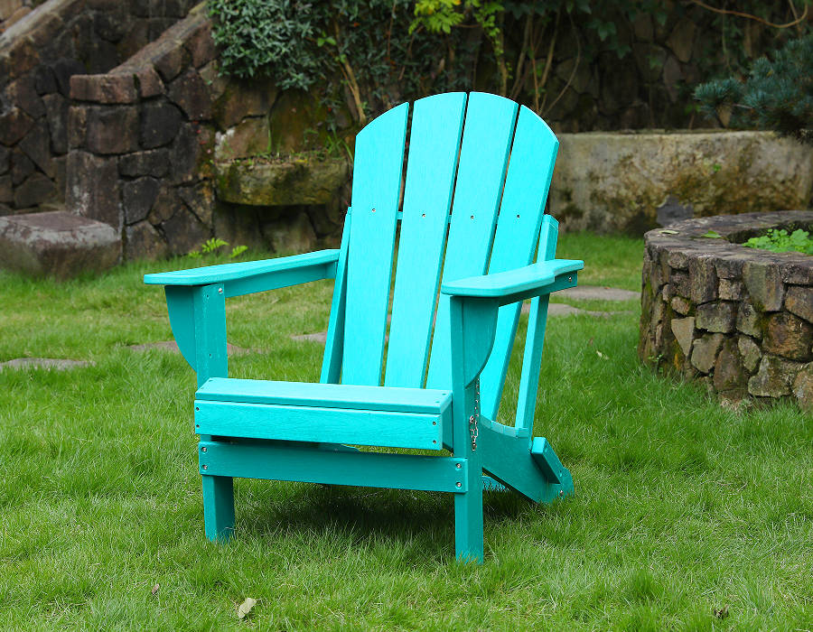Яркий бирюзовый стул Adirondack Frog из полиэтилена высокой плотности