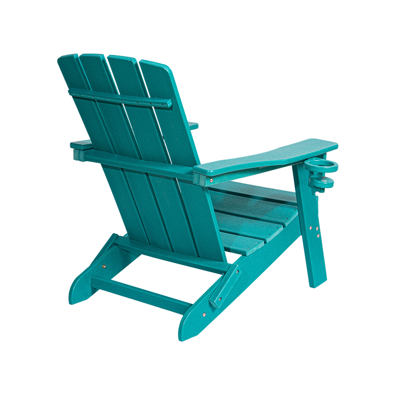 Небольшой стул Adirondack из HDPE Lake Blue с фурнитурой из нержавеющей стали